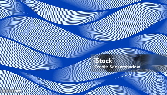 istock Abstract blue wave line pattern background. Japanese style concept. Vector illustration. 1444442459