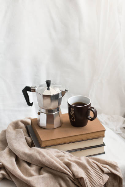 istock Good books and coffee, ideal for spending time indoors. 1444448021