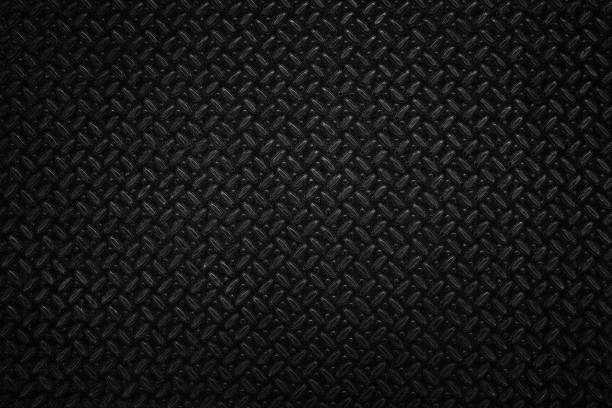 istock Black Metal Diamond Plate Texture Background. 1444457017