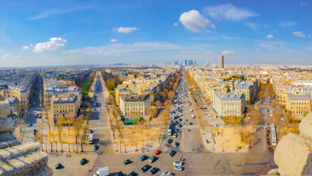 istock The cityscape of Paris seen from the Arc de Triomphe 1444460253