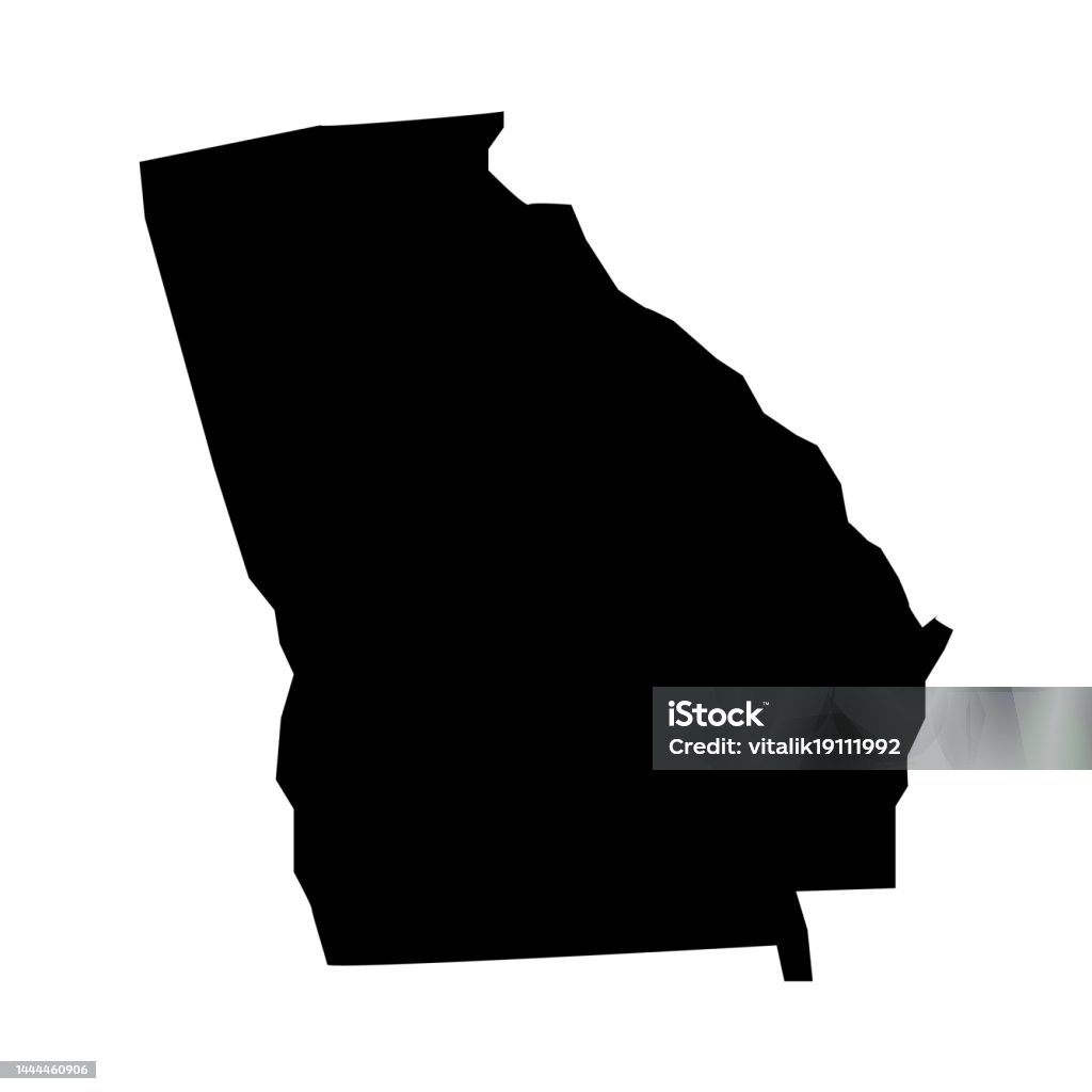Georgia Map Georgia Silhouette Map Icon Stock Illustration - Download