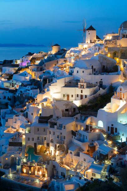 istock Oia village at night, Santorini 1444462235