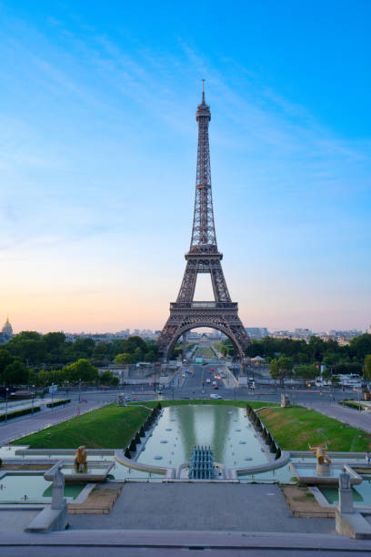 istock eiffel tour and from Trocadero, Paris 1444462317