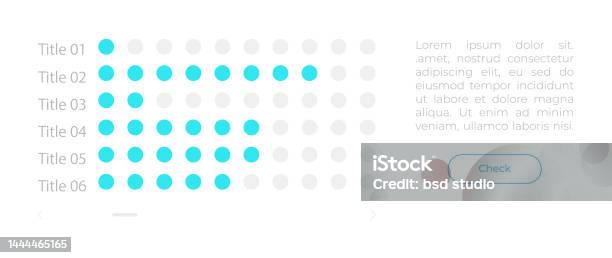 Dotted Chart Components Dot Chart Ui Element Template Stock Illustration - Download Image Now ...