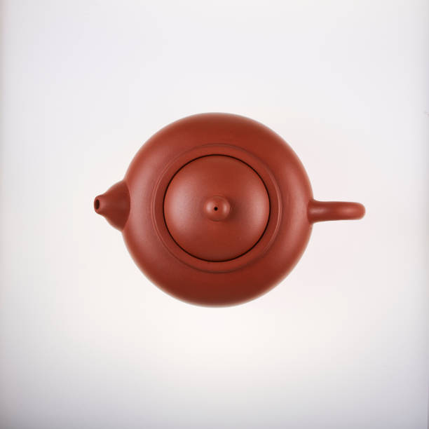 istock Chinese clay teapot isolated on white background. 1444467295