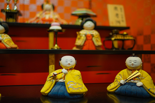 Hinamatsuri doll (Japanese culture). Shooting Location: Meguro -ku, Tokyo