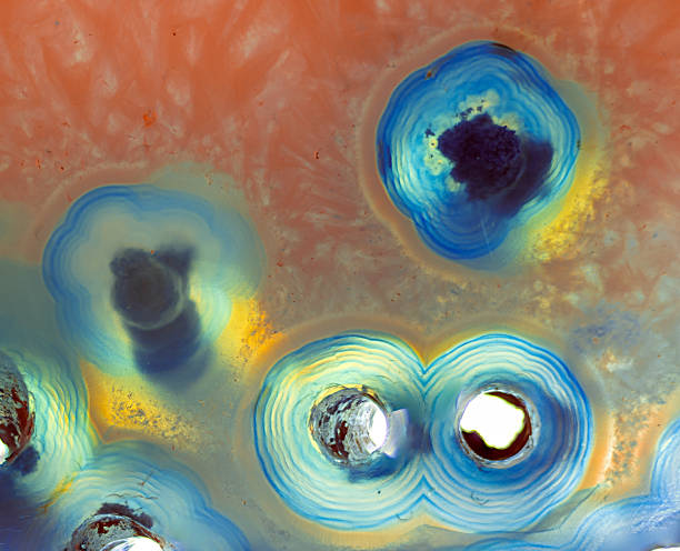 istock Abstract raw mineral crystal texture material of Gem. 1444469309