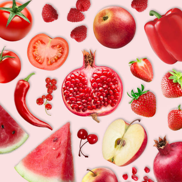 istock Creative layout made of different green fruit. 1444473872