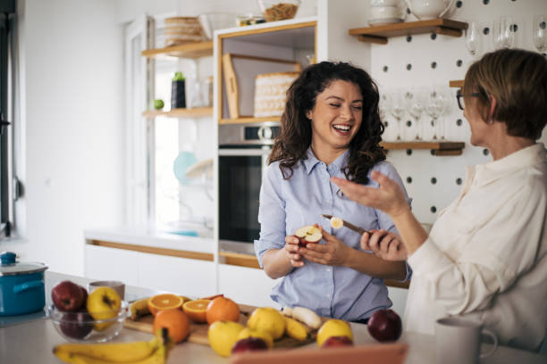 istock Mother and daughter enjoying in the kitchen. 1444475167