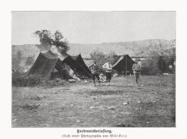 istock Kurdish settlement in the Ottoman Empire, halftone print, published 1899 1444482957