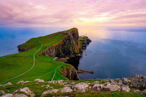 istock Skye island Nest Point lighthouse in Highlands Scotland UK 1444485950