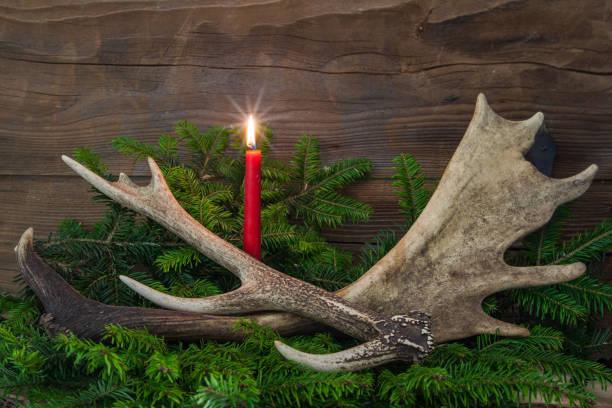 A Christmas card motif for hunters.
