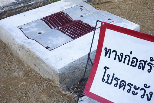 New sewage system construction in Bangkok Nawamin