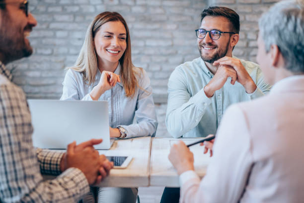 istock Business persons on meeting in the office. 1444490653
