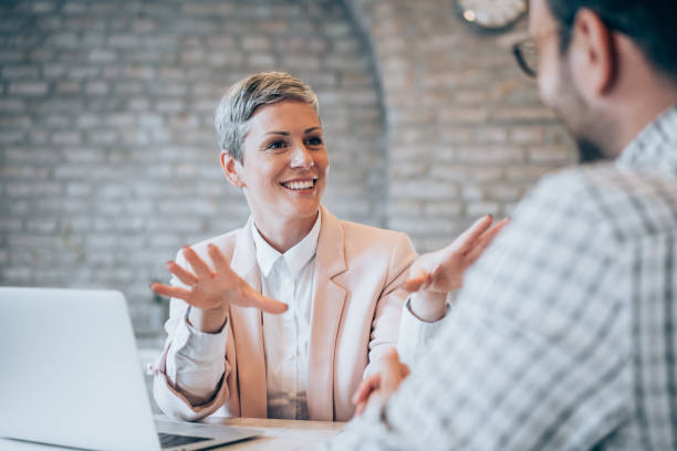 istock Business partners in meeting. 1444490746
