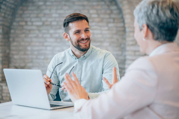 istock Business partners in meeting. 1444490756