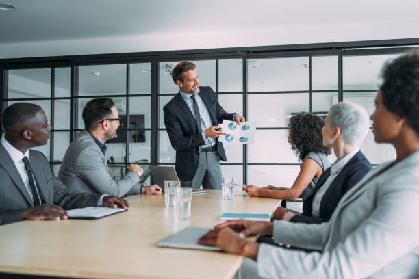 istock Business persons on meeting in the office. 1444490813