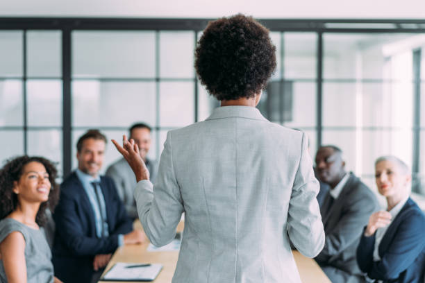 istock Business persons on meeting in the office. 1444490836
