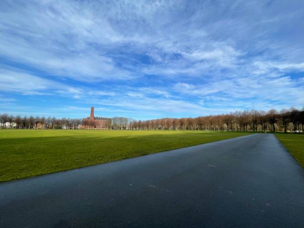 istock Large grass field in The Hague, Netherlands 1444491458