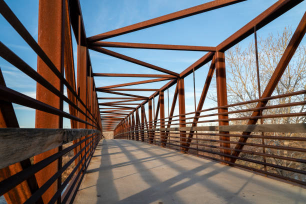 istock footbridge and bike trail over a river 1444491739