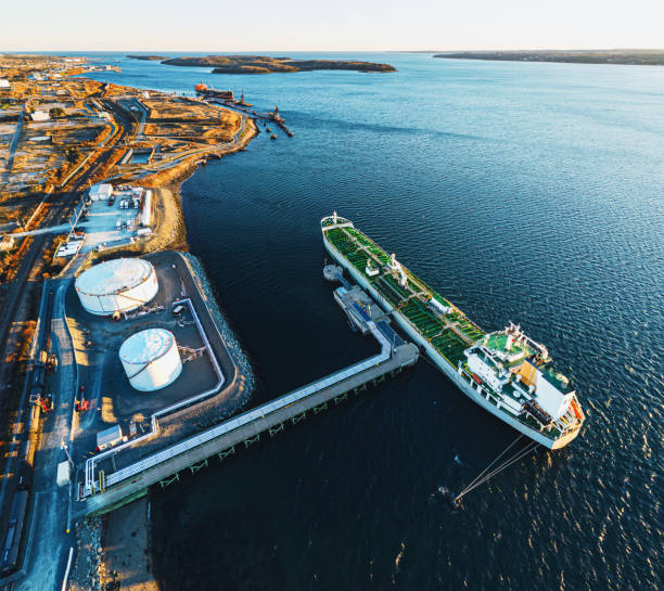 istock Oil Tanker at Port 1444498864