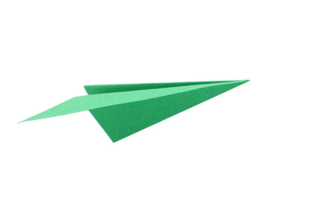 istock A green origami plane 1444498922