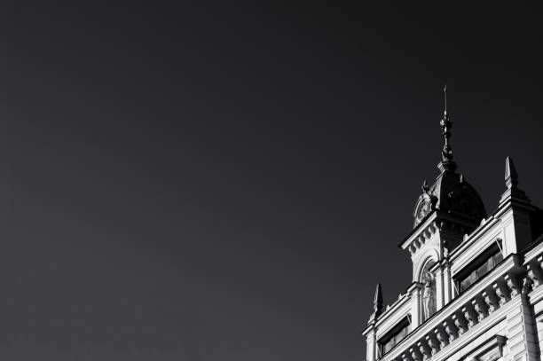 istock Low angle view of church against clear sky 1444500294