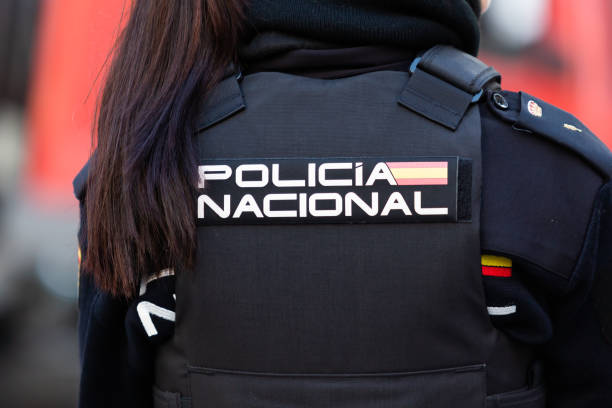 National Police Corps. State Security Forces and Bodies. Citizen security. European police. Regulatory uniform. Insignia of the National Police. National Police Corps. State Security Forces and Bodies. Citizen security. European police. Regulatory uniform. Insignia of the National Police. police policewoman women spain stock pictures, royalty-free photos & images