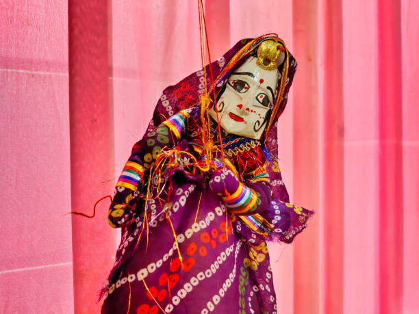Picture of very colorful rajasthani puppets in market Picture of very colorful rajasthani puppets in market for sale. Traditional puppet show in Rajasthan rajasthani puppets stock pictures, royalty-free photos & images