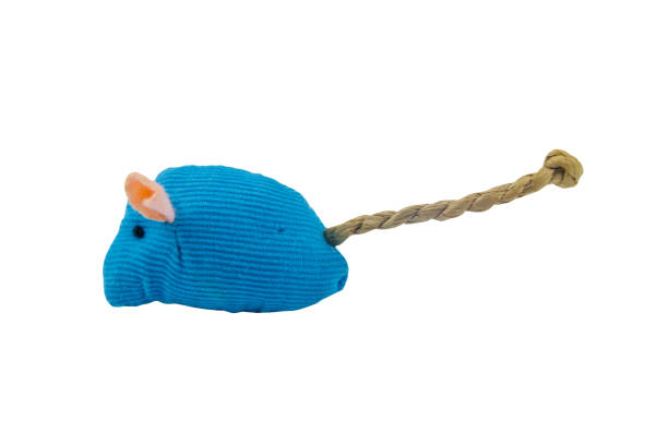 Toy mouse for cat isolated on white background