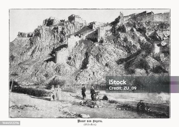 Historical View Of The Ankara Castle Turkey Halftone Print Published In ...