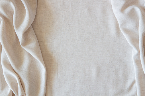 Shirts in linen fabric in the wardrobe