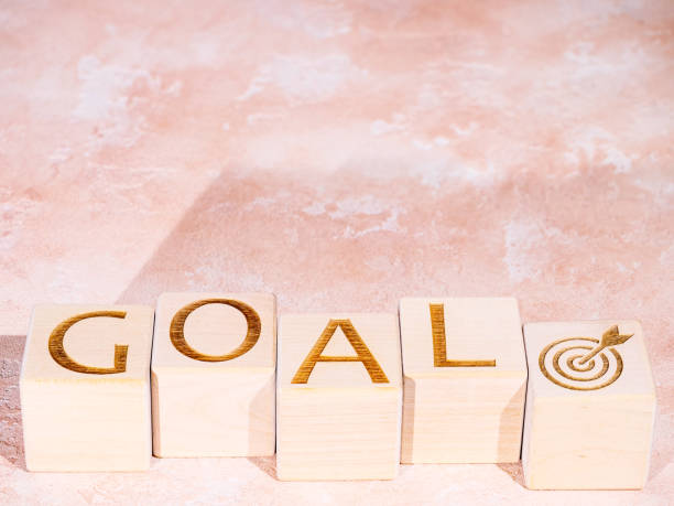istock Text GOAL and target symbol as business achievement concept 1444519922