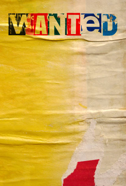 Torn and ripped street poster background, abstract and artistic old paper backdrop collage.
