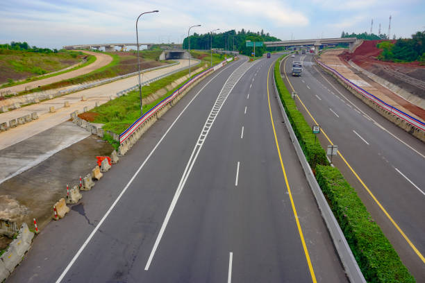 istock Sadang Interchange highway road, Cipularang Toll Road, Purwakarta, West Java, Indonesia, Asia 1444524108