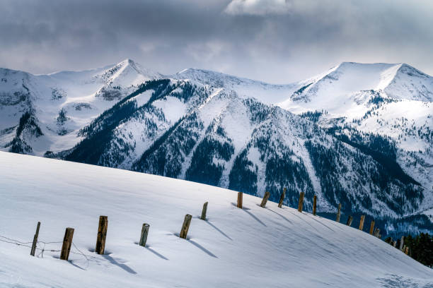 Whetstone Mountain in Crested Butte Colorado in the Winter