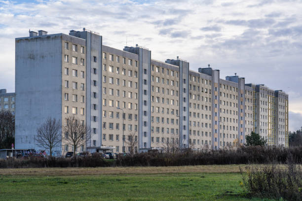 Riga, Latvia - Social housing in Purvciems district in Riga