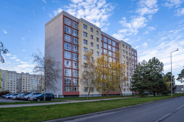 Riga, Latvia - Social housing in Purvciems district in Riga