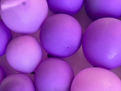 Background with purple balloons