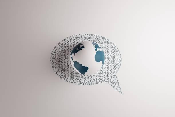 World and global business concept. International calls. 3D render, 3D illustration.