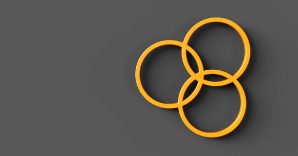 Venn Diagram Infographic Three Subjects