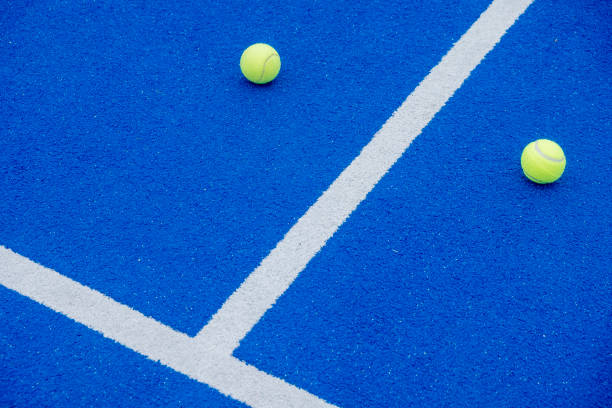 istock ball on a paddle tennis court with artificial turf 1444547173