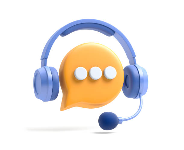поддержка клиентов по телефону доверия - customer service representative audio стоковые фото и изображения