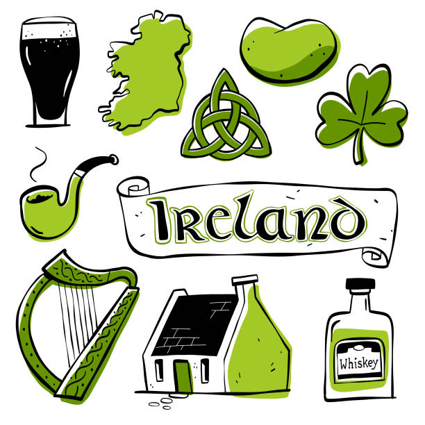 アイルランドの落書き - irish tradition点のイラスト素材／クリップアート素材／マンガ素材／アイコン素材