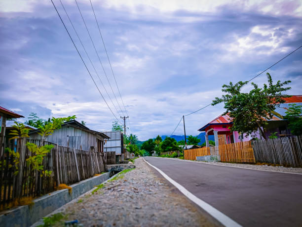 istock Village atmosphere in the morning 1444557374
