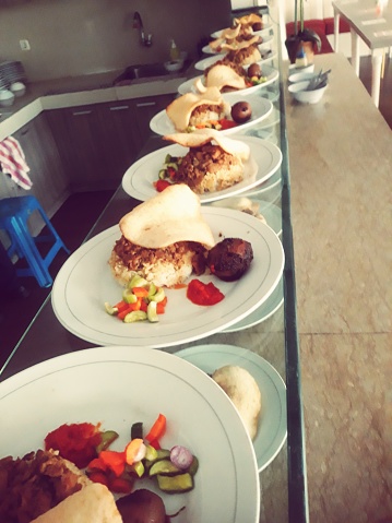 Office Lunch Menu Stock Photo - Download Image Now - Color Image, Food