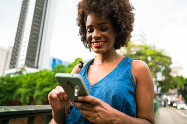 istock Business woman using the phone 1444564252