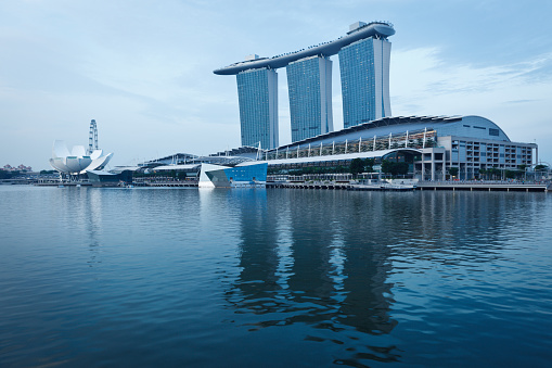 Singapore, Singapore, 26 January 2024: stunning skyline of modern architecture dominates Singapore business district, bustling downtown area is testament to city vibrant and dynamic economy