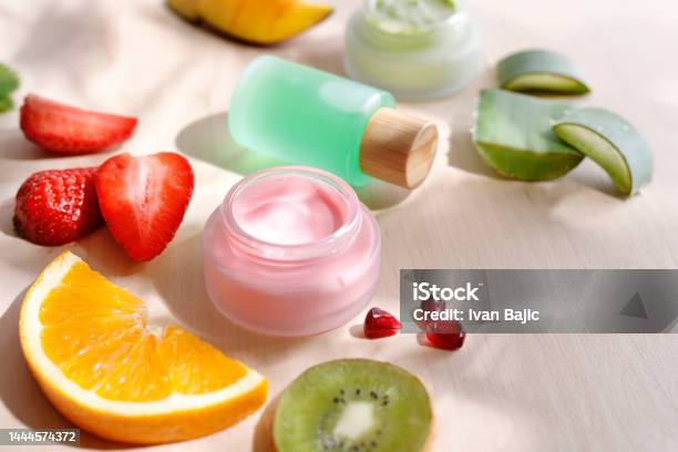 Fruit Moisturizer Stock Photo - Download Image Now - Skin Care, Face Cream, Nature
