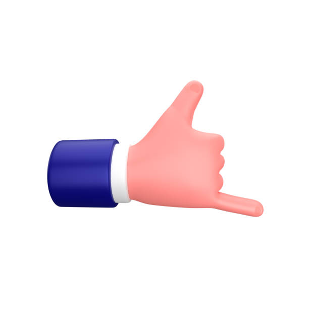 istock Businessman rock on hand gesture 3d illustration 1444586102